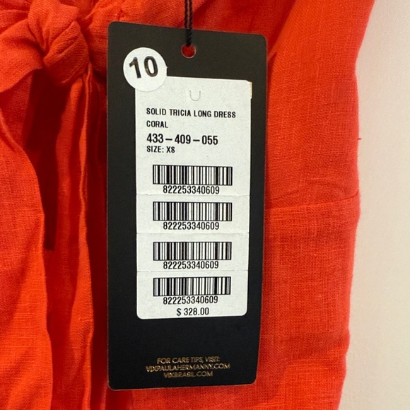 Brand new!! VIX Tricia Long Coverup Dress Coral XS - Picture 2 of 7